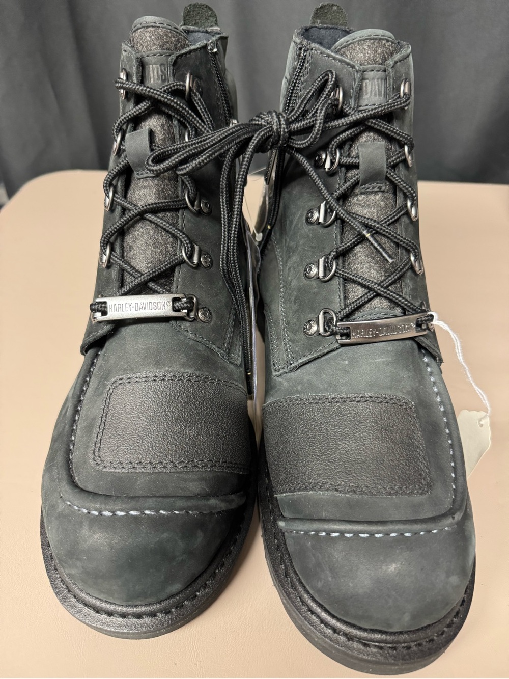 Harley-Davidson Men's Hagerman Warm Black Nubuck & Leather Work Boots